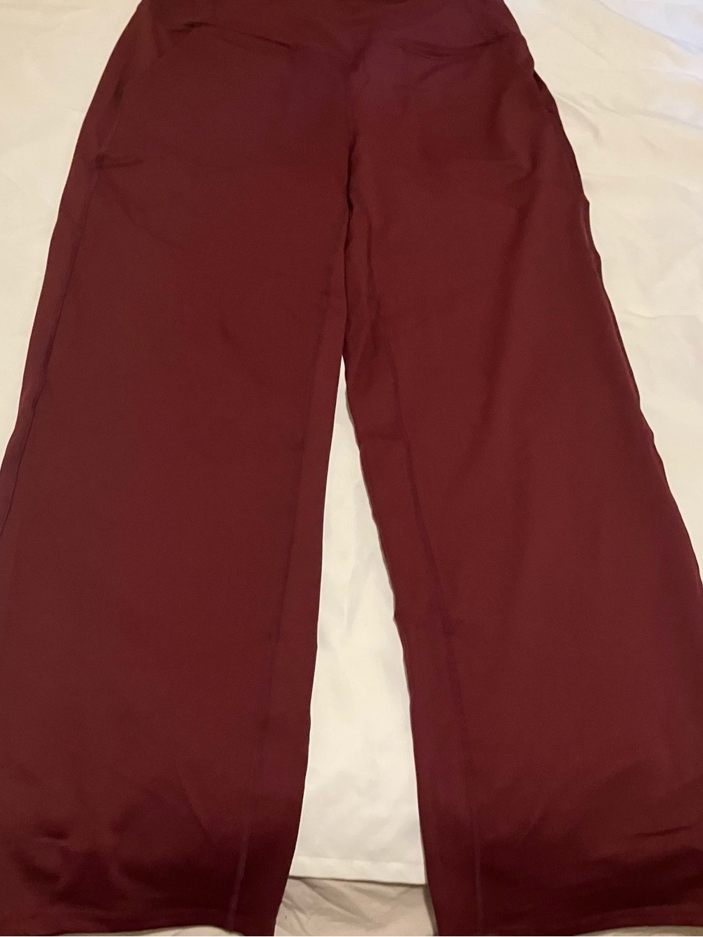 Women's Wide-Leg Soothfeel Pants in Burgundy Size XL Tags On